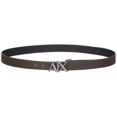 колан,колани,аксесоари,на,разпродажба,armani,exchange,cut,out,logo,leather,belt,black,brn,54120
