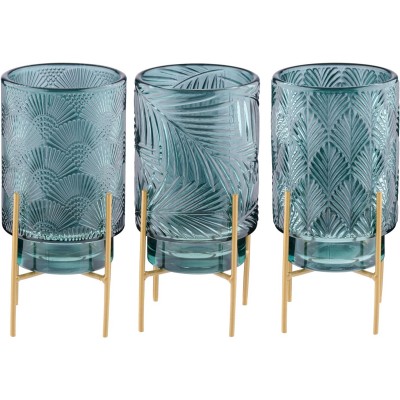 домашни,потреби,аксесоари,на,разпродажба,arti,casa,vase,on,gold,stand,green