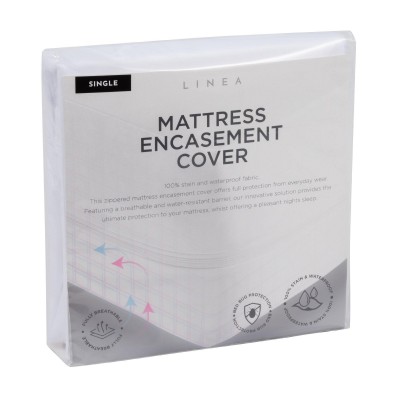 linea,single,mattress,protector,white