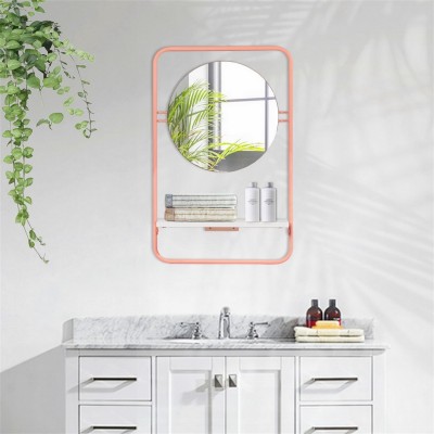 furniturer,hagan,bathroom,mirror,with,shelf,pink