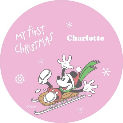 the,spirit,of,christmas,personalised,disney,christmas,keepsake,decoration,mickey,mouse,sleigh,pink