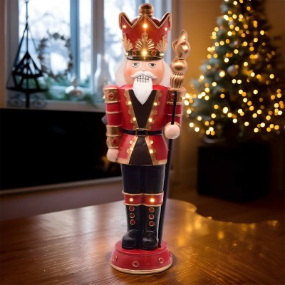 коледни,опаковки,и,декорации,the,spirit,of,christmas,60cm,led,nutcracker,54,red,one,size,red
