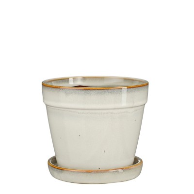 градина,/,на,открито,аксесоари,на,разпродажба,mica,clint,pot,with,saucer,white