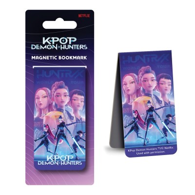 канцеларски,принадлежности,учебни,помагала,k,pop,demon,hunters,magnetic,bookmark,book,and,copy,covers,multi