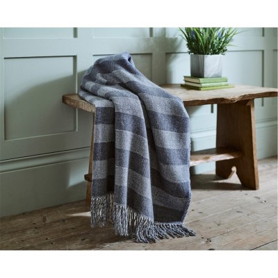 аксесоари,на,разпродажба,the,lyndon,company,elgin,throw,99,white,navy