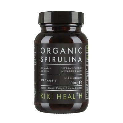 kiki,health,organic,spirulina,tablets,black