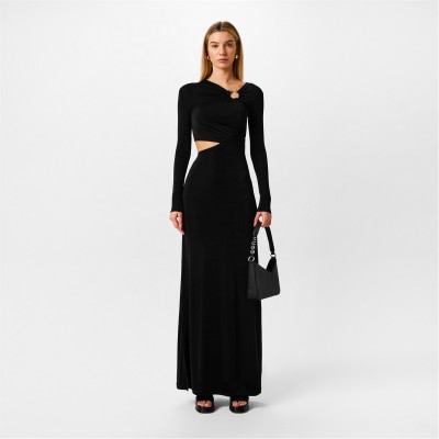 рокля,дамски,поли,и,рокли,hugo,women's,naveria,maxi,dress,black