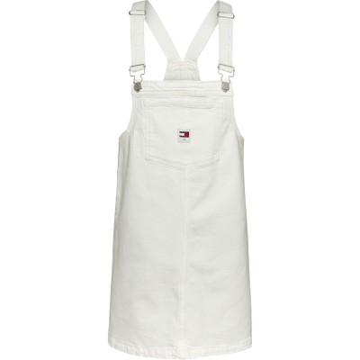 дамски,поли,и,рокли,tommy,jeans,tj,pinafore,drs,ld43,denim,white