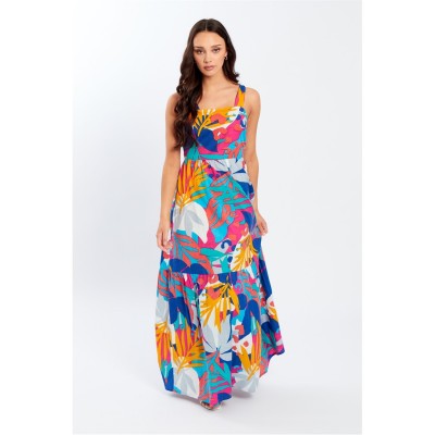 рокля,дамски,поли,и,рокли,дамски,облекла,размер,be,you,tie,back,maxi,dress,floral