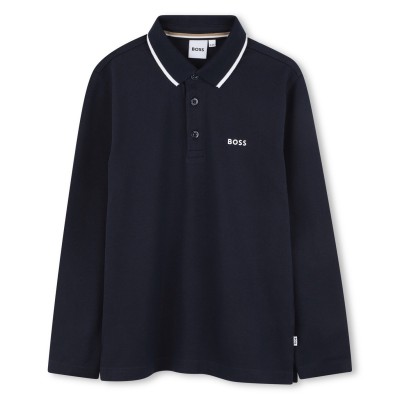детски,облекла,boss,boss,logo,ls,polo,jn61,navy,blue