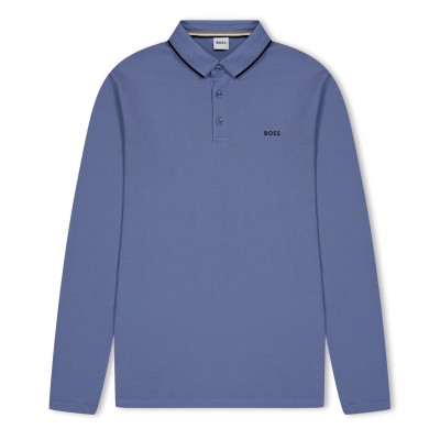 детски,облекла,boss,long,sleeve,polo,juniors,med,grey,049