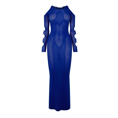 рокля,дамски,поли,и,рокли,off,white,netted,dress,blue,4540