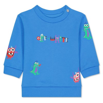 бебешка,блуза,детски,облекла,off,white,monster,crew,sweater,babies,blue