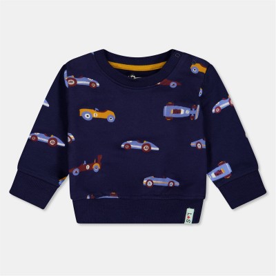 бебешки,облекла,детски,блузи,детски,облекла,lilly,and,sid,car,print,sweat,bb99,navy