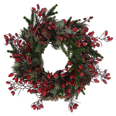 коледни,опаковки,и,декорации,аксесоари,на,разпродажба,gisela,graham,wreath,rosehip