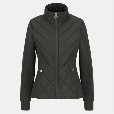 поларено,яке,дамски,якета,и,палта,barbour,international,women's,natalia,quilted,fleece,long,sleeve,hybrid,jacket,envy