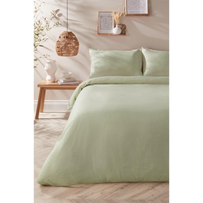 спално,бельо,и,комплекти,homelife,washed,linen,blend,duvet,set,sage