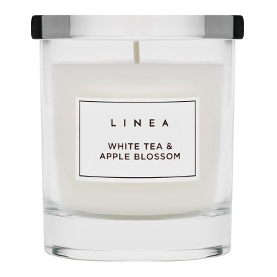 коледни,подаръци,за,нея,linea,glass,candle,white,tea,&,appleblossom