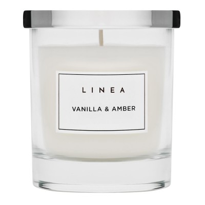 аксесоари,на,разпродажба,linea,glass,candle,vanilla,&,amber