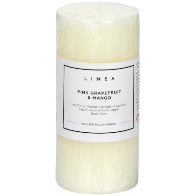 аксесоари,на,разпродажба,linea,scented,pillar,candle,pink,grapefruit,&,mango