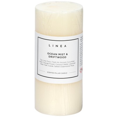 linea,scented,pillar,candle,ocean,mist,&,driftwood