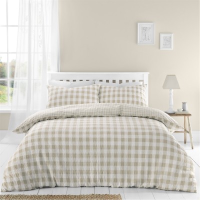 спално,бельо,и,комплекти,аксесоари,на,разпродажба,catherine,lansfield,gingham,dvt,st,99,natural