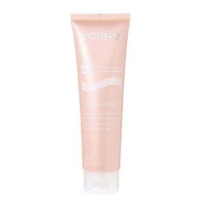 козметика,за,почистване,biotherm,biosource,mousse,cleanser,adoucissante,dry,skin,150ml,cleaner,pink