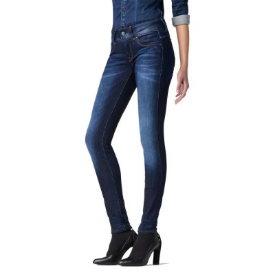 дънки,дамски,панталони,g,star,lynn,mid,waist,skinny,jeans,medium,aged,(blue)