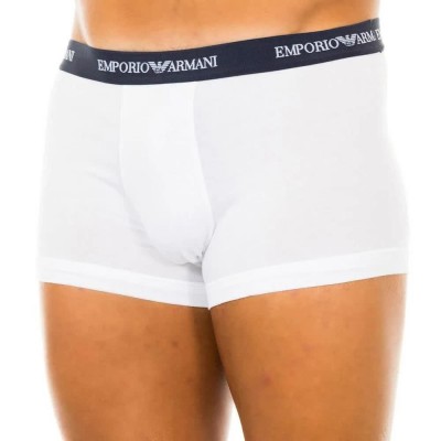 боксерки,мъжко,бельо,emporio,armani,111357,cc717,boxers,3,units,white,black,(white)