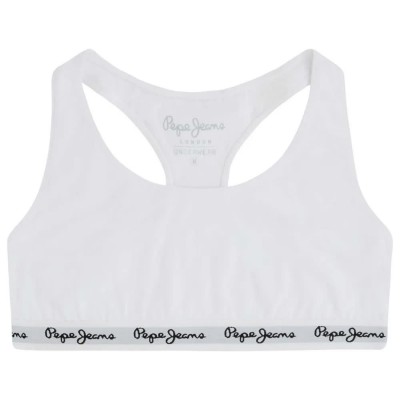 дамско,бельо,дамски,бикини,и,танкини,pepe,jeans,dixie,sports,bra,white,(white)