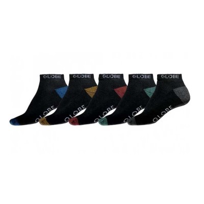 чорапи,мъжки,чорапи,globe,ingles,half,long,socks,5,pairs,multi,(black)