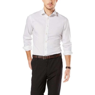 риза,с,дълъг,ръкав,мъжки,ризи,dockers,refined,poplin,long,sleeve,shirt,white
