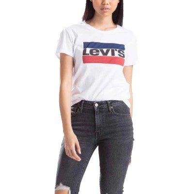 тениска,дамски,тениски,levi´s,®,the,perfect,17369,short,sleeve,t,shirt,sportswear,logo,w,(white)