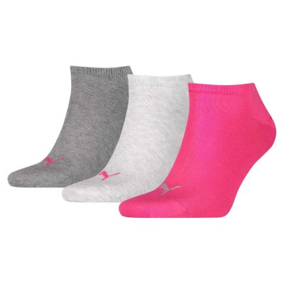 чорапи,дамски,чорапи,puma,sneaker,plain,socks,3,pairs,grey,pink,(middle,grey,melange,pink)
