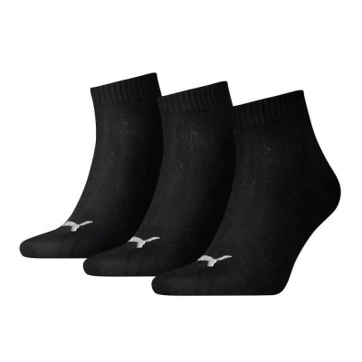 чорапи,мъжки,чорапи,puma,plain,quarter,short,socks,3,pairs,black,(black)