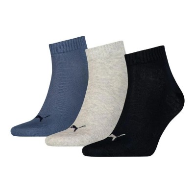 чорапи,мъжки,чорапи,puma,plain,quarter,short,socks,3,pairs,navy,grey,nightshadow,blue,(blue,grey)