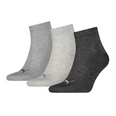 чорапи,мъжки,чорапи,puma,plain,quarter,short,socks,3,pairs,anthracite,light,mel,grey,medium,mel,grey,(grey)