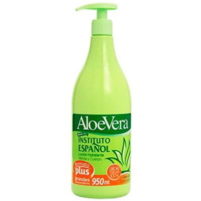 хигиена,тяло,instituto,español,aloe,vera,moisturizing,milk,dispenser,950ml,green