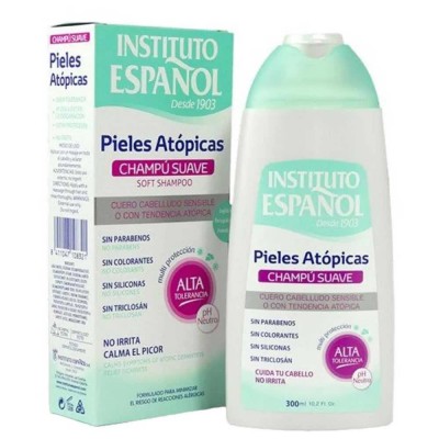хигиена,коса,instituto,español,atopic,skin,soft,shampoo,300ml,white
