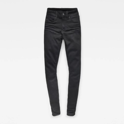 дънки,дамски,панталони,g,star,shape,high,waist,super,skinny,jeans,black