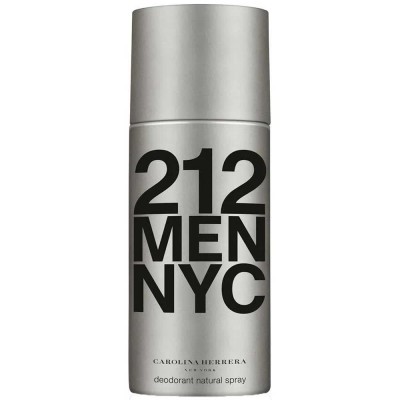 хигиена,тяло,carolina,herrera,212,150ml,spray,deodorant,silver,(grey)