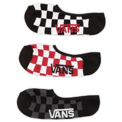 чорапи,мъжки,чорапи,vans,classic,super,no,show,socks,3,pairs,multicolor,(red,white,check,i)
