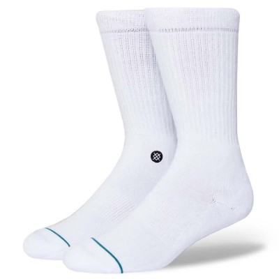 чорапи,мъжки,чорапи,stance,icon,crew,socks,white,(white,black)