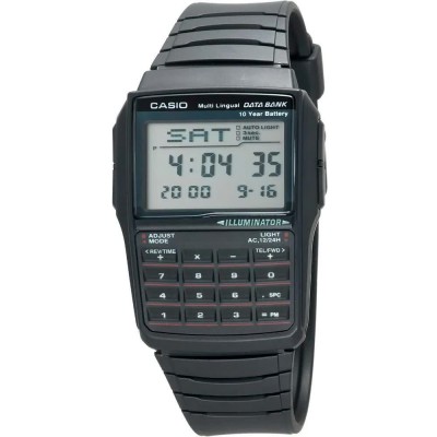 часовник,часовници,casio,databank,dbc,32,watch,black