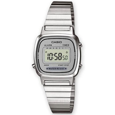 часовник,часовници,casio,retro,vintage,la,670wea,woman,watch,silver,(lcd)
