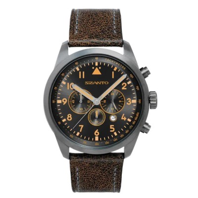 часовник,часовници,szanto,2251,2200,2250,series,watch,black,grey,(steel,titanium,leather,black,grey)