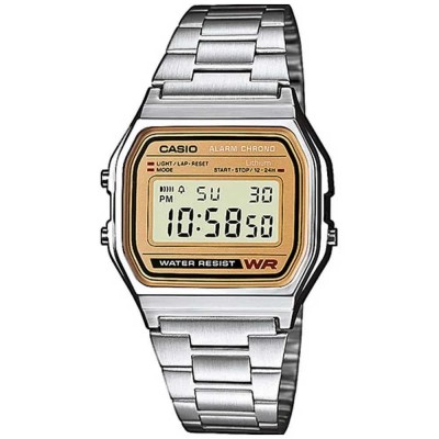 часовник,часовници,casio,a158,wea,watch,silver,(yellow)