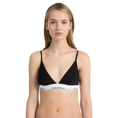 дамско,бельо,дамски,бикини,и,танкини,calvin,klein,triangle,modern,cotton,unlined,bra,black,(black)
