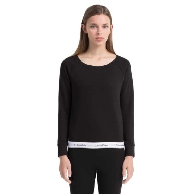 пижама,дамски,пижами,calvin,klein,modern,cotton,pyjama,black,(black)