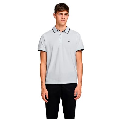мъжки,блузи,с,яка,jack,&,jones,epaulos,short,sleeve,polo,white